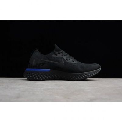 Nike Epic React Flyknit Siyah / Mavi Koşu Ayakkabısı Türkiye - 834EUYQ7